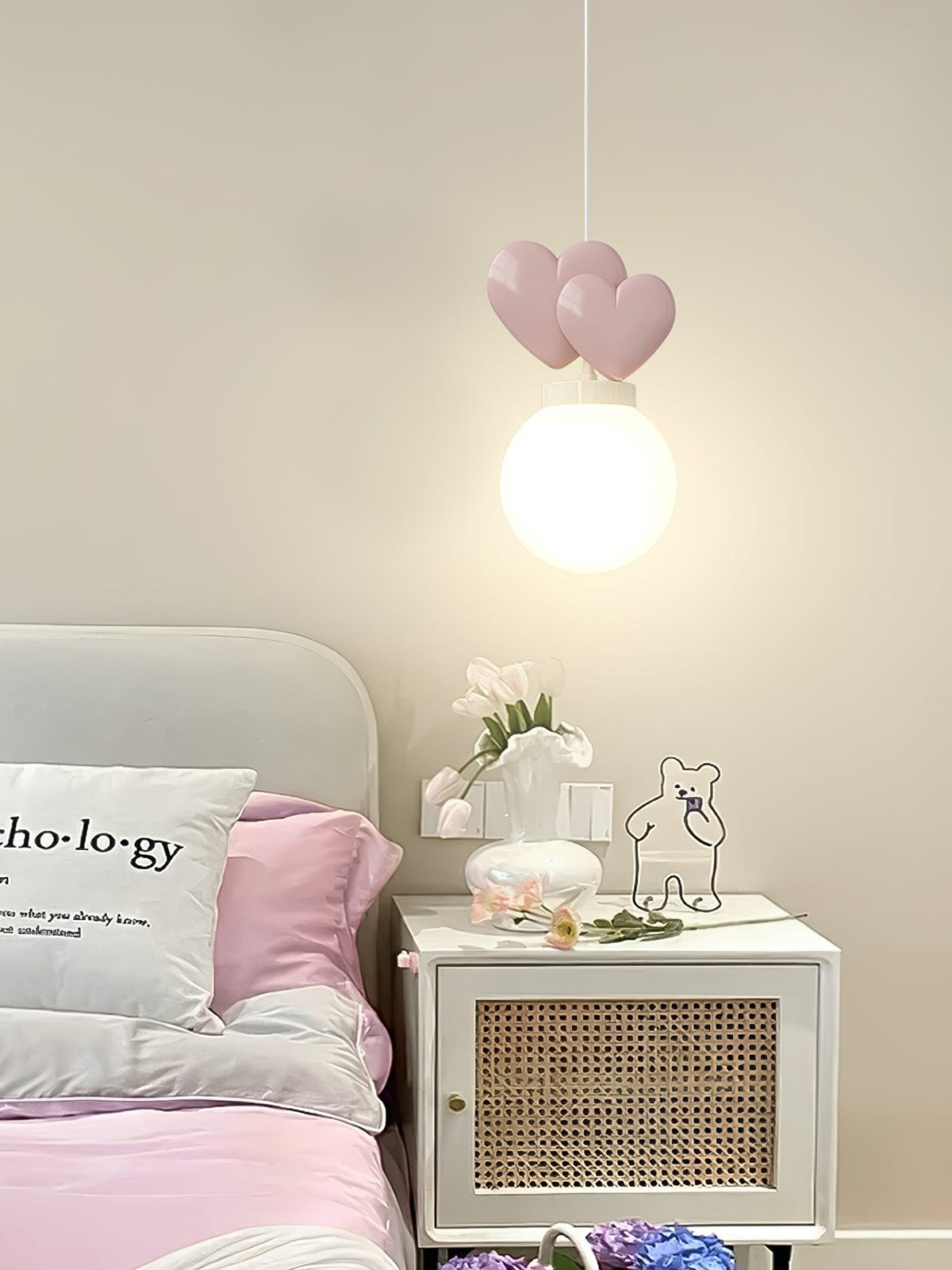 Soft Ambient Glow Milky Resin Pendant Light