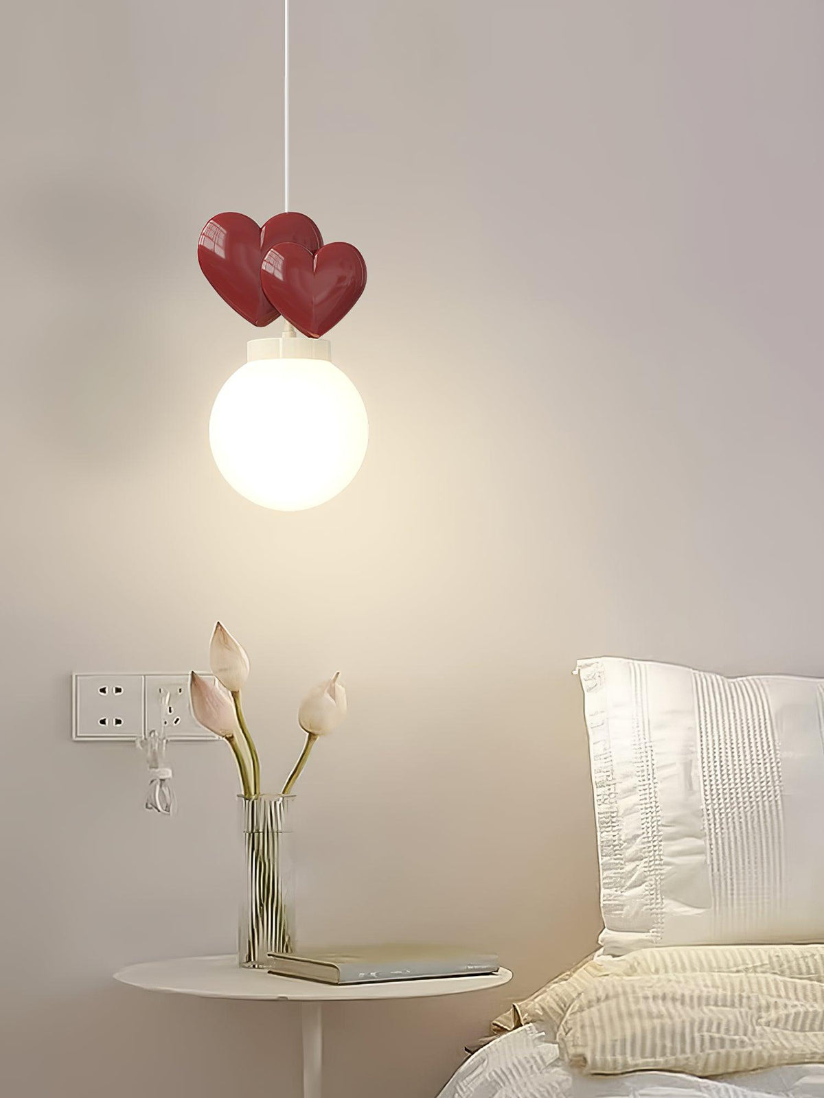 Soft Ambient Glow Milky Resin Pendant Light