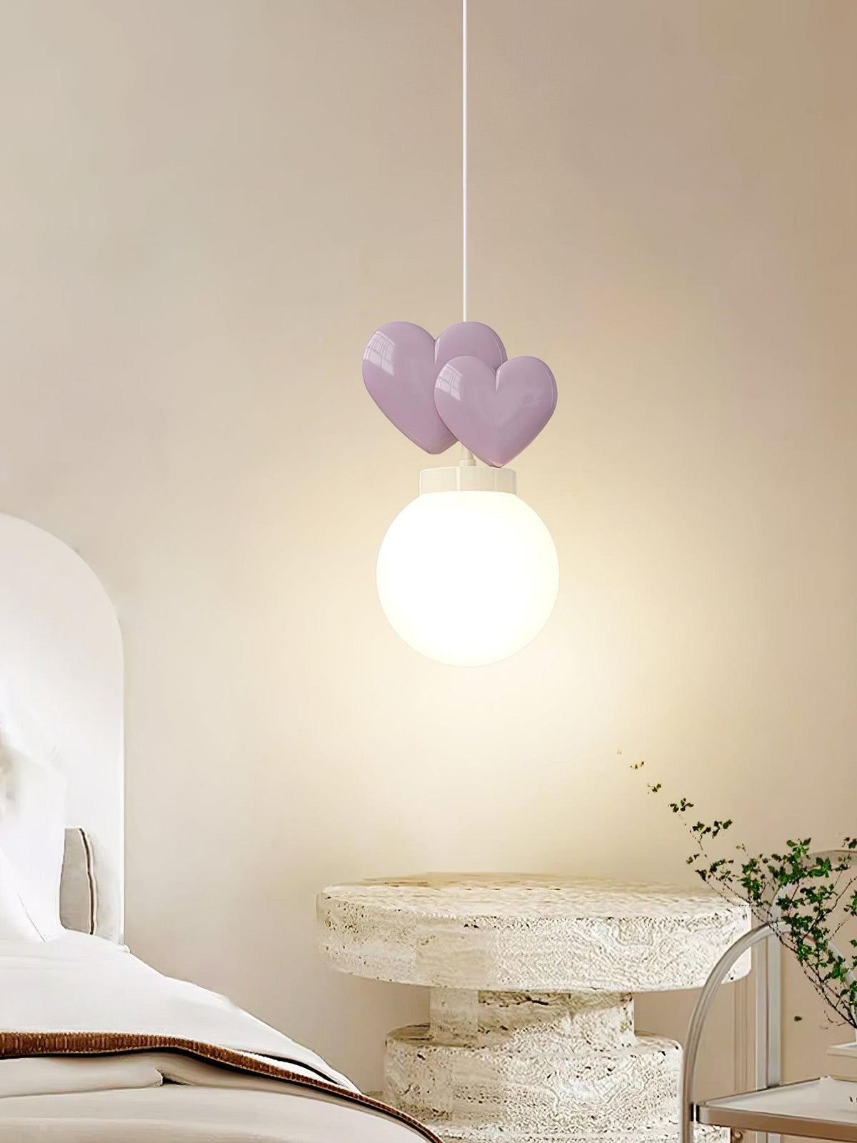 Soft Ambient Glow Milky Resin Pendant Light