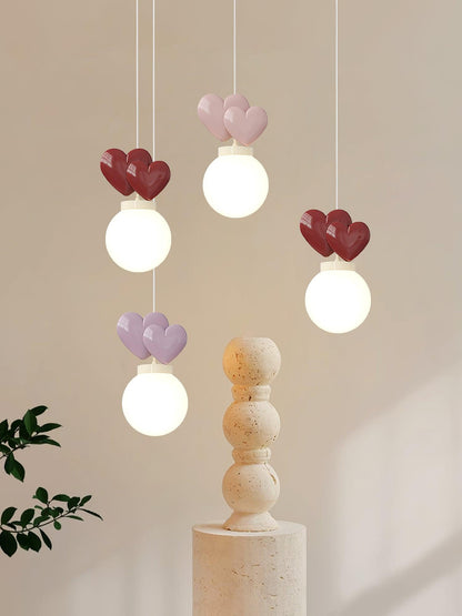 Soft Ambient Glow Milky Resin Pendant Light