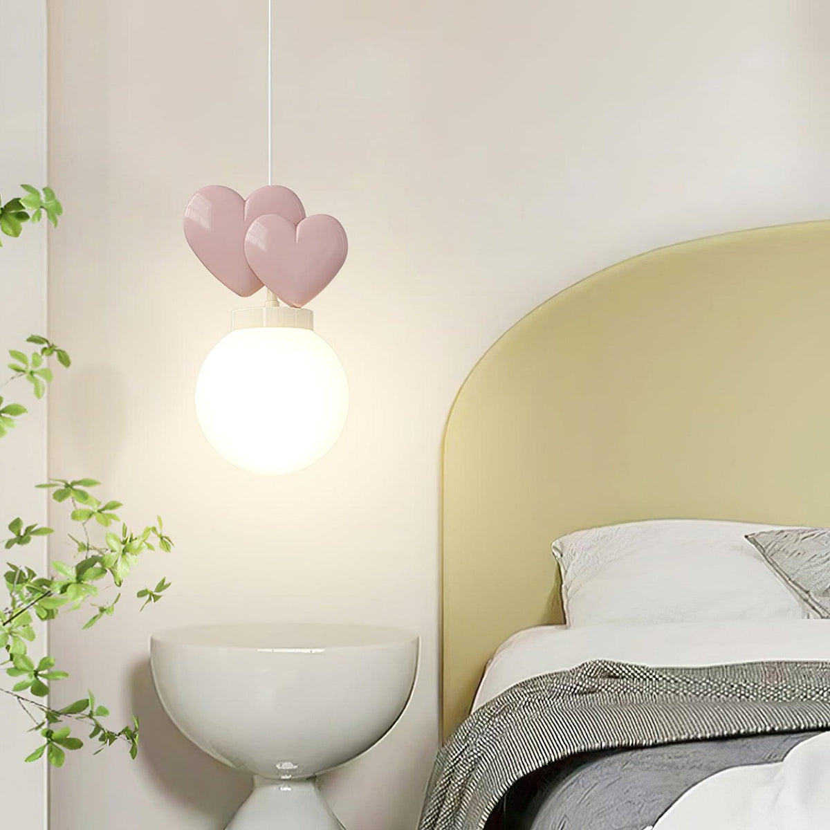Soft Ambient Glow Milky Resin Pendant Light