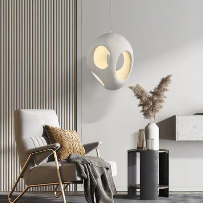 Warm Ambient Glow Minimalist Resin Pendant Light