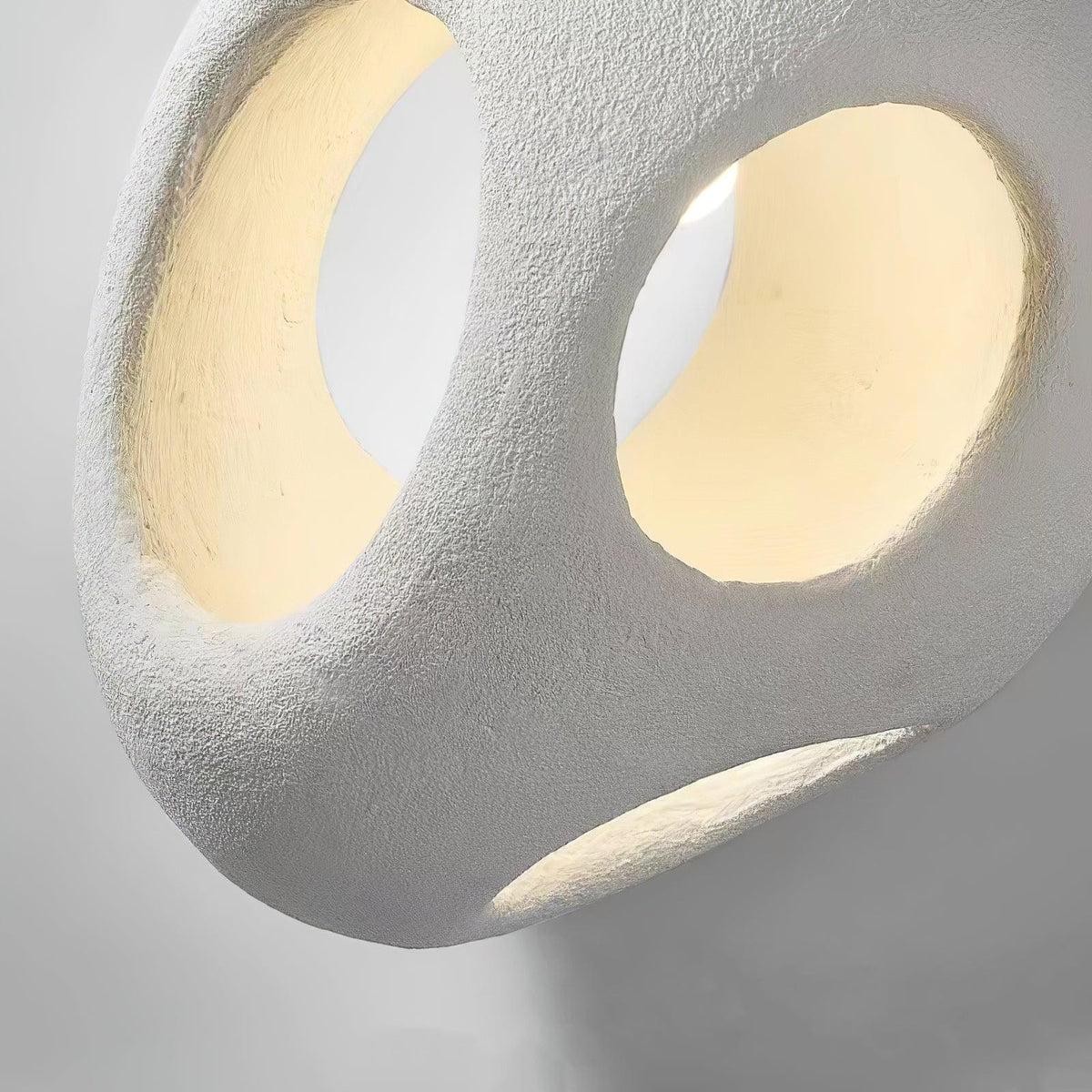 Warm Ambient Glow Minimalist Resin Pendant Light