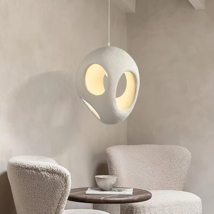 Warm Ambient Glow Minimalist Resin Pendant Light