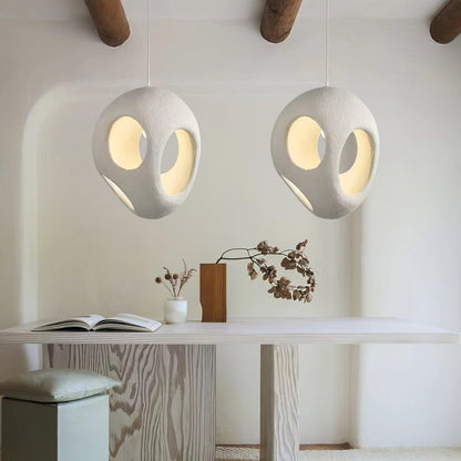 Warm Ambient Glow Minimalist Resin Pendant Light