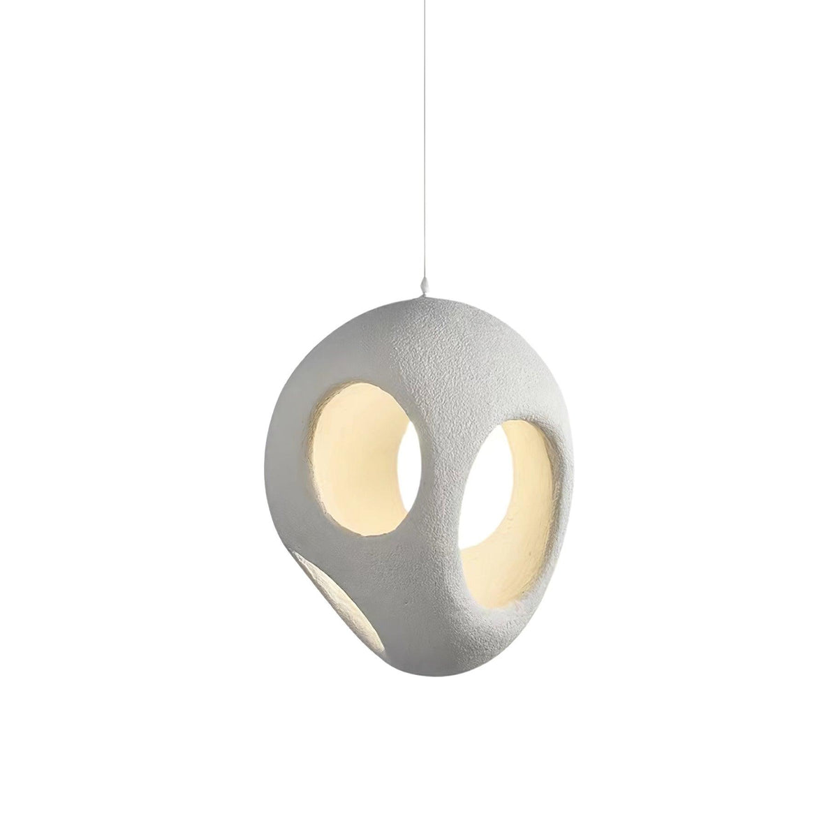 Warm Ambient Glow Minimalist Resin Pendant Light