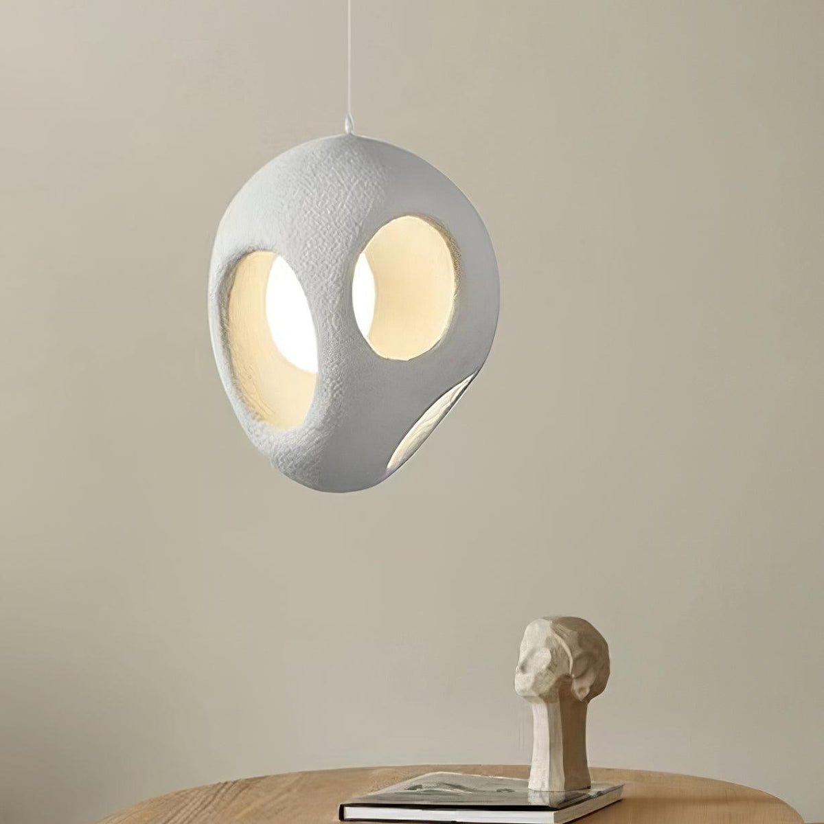 Warm Ambient Glow Minimalist Resin Pendant Light