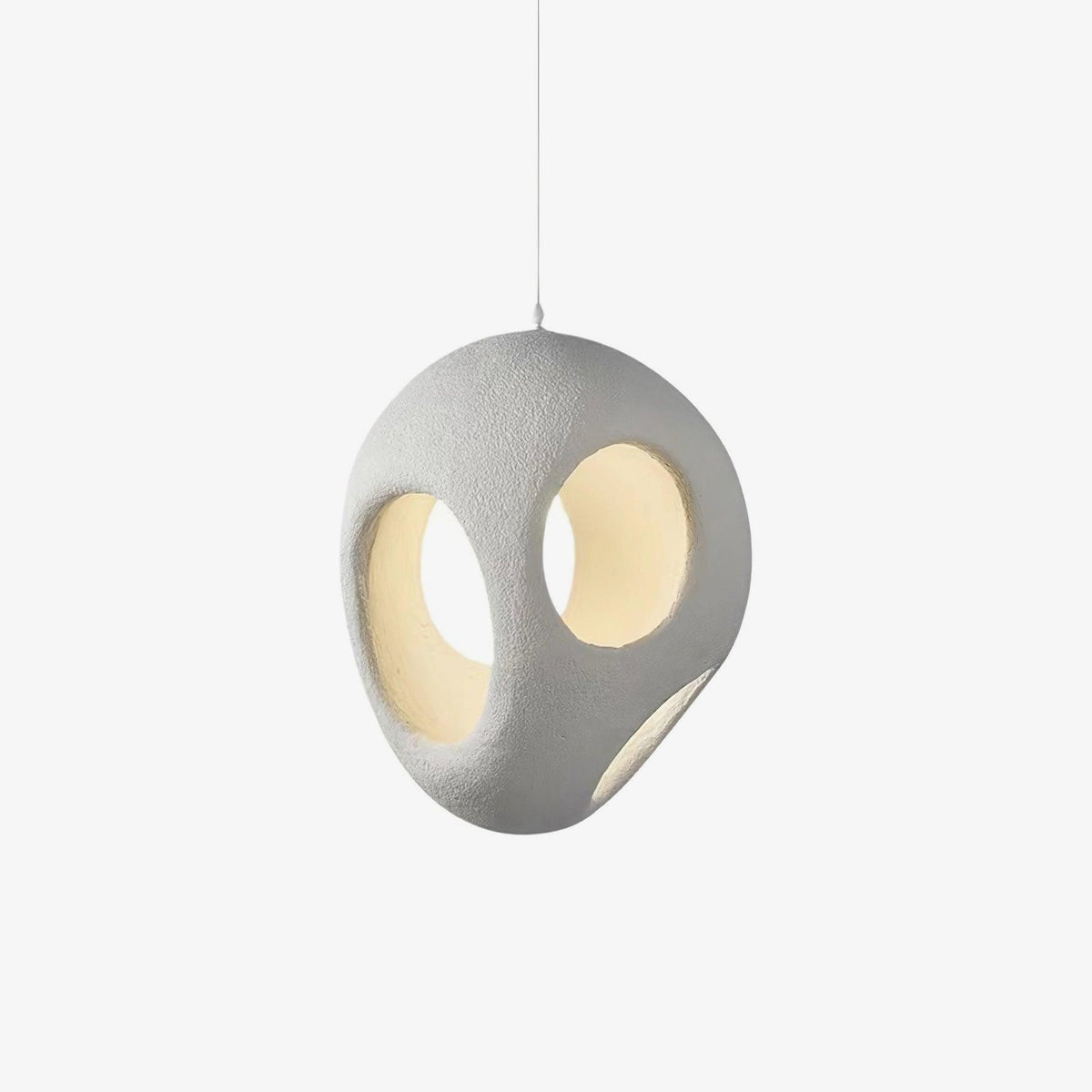 Warm Ambient Glow Minimalist Resin Pendant Light