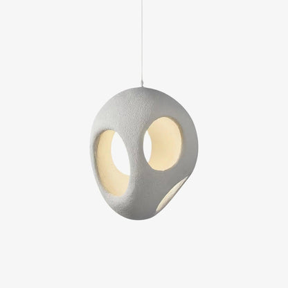 Warm Ambient Glow Minimalist Resin Pendant Light