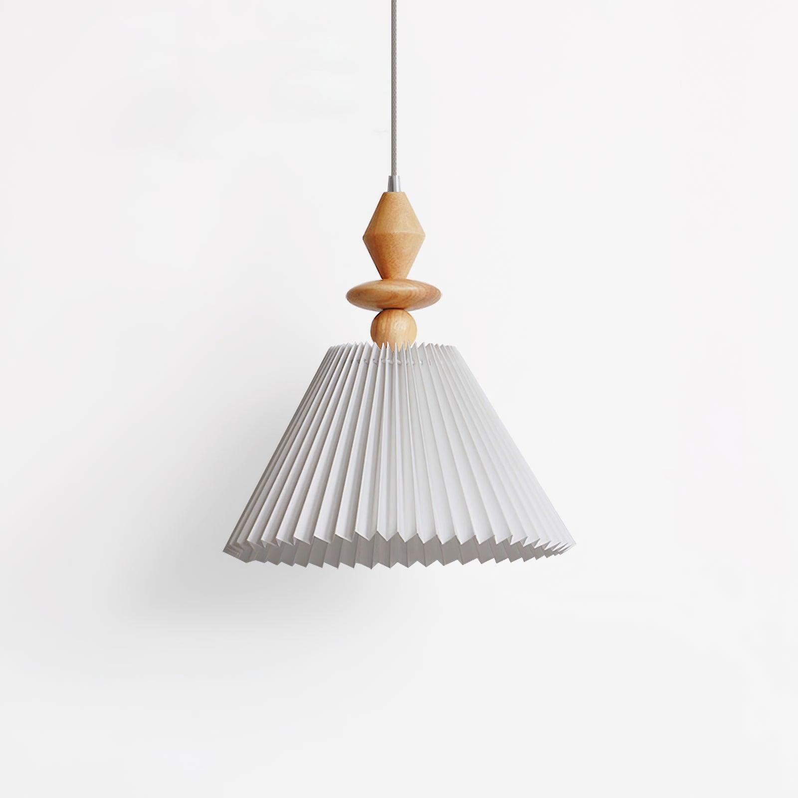 Warm Glow Minimalist Wood Pendant Light