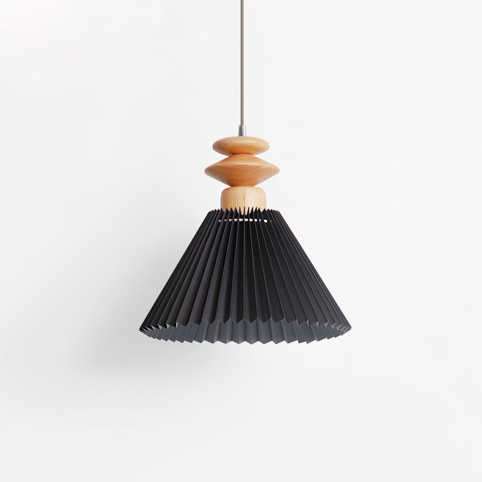 Warm Glow Minimalist Wood Pendant Light
