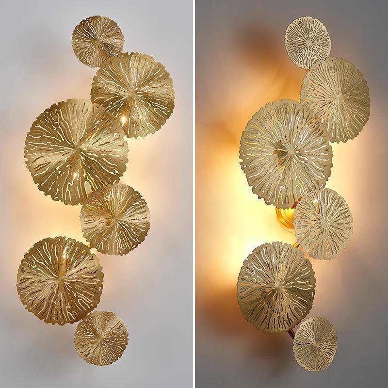 Stainless Steel Lotus Leaf Wall Sconce