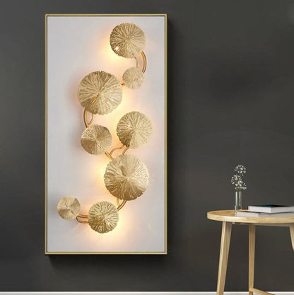 Stainless Steel Lotus Leaf Wall Sconce