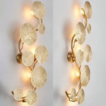 Stainless Steel Lotus Leaf Wall Sconce
