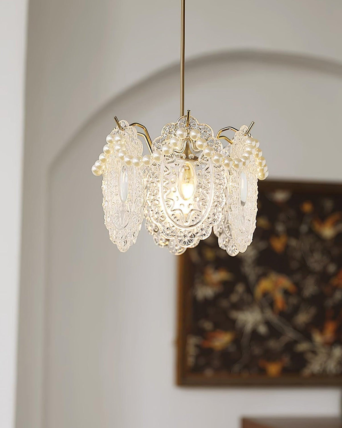 Pendant Light For Ambient Glow Elegant Glass Shade