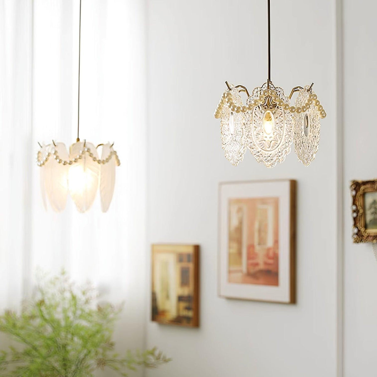 Pendant Light For Ambient Glow Elegant Glass Shade