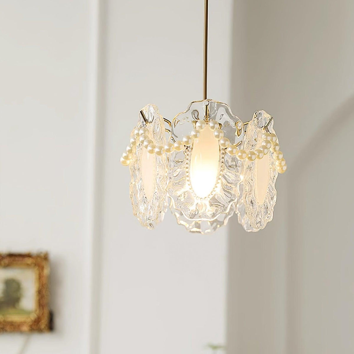 Pendant Light For Ambient Glow Elegant Glass Shade
