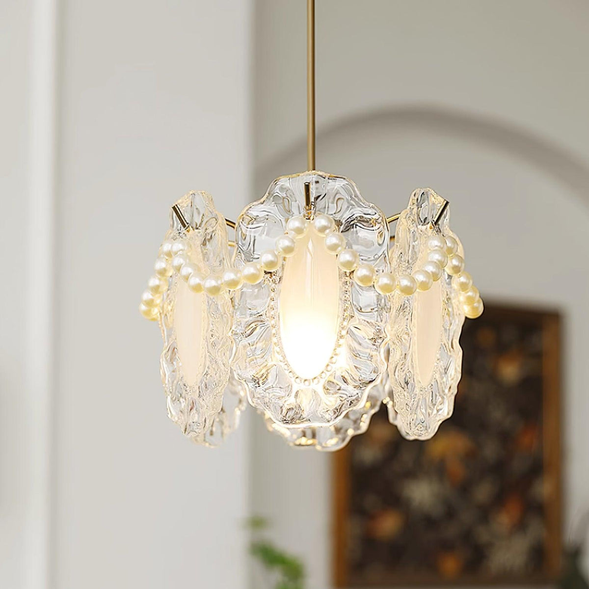 Pendant Light For Ambient Glow Elegant Glass Shade