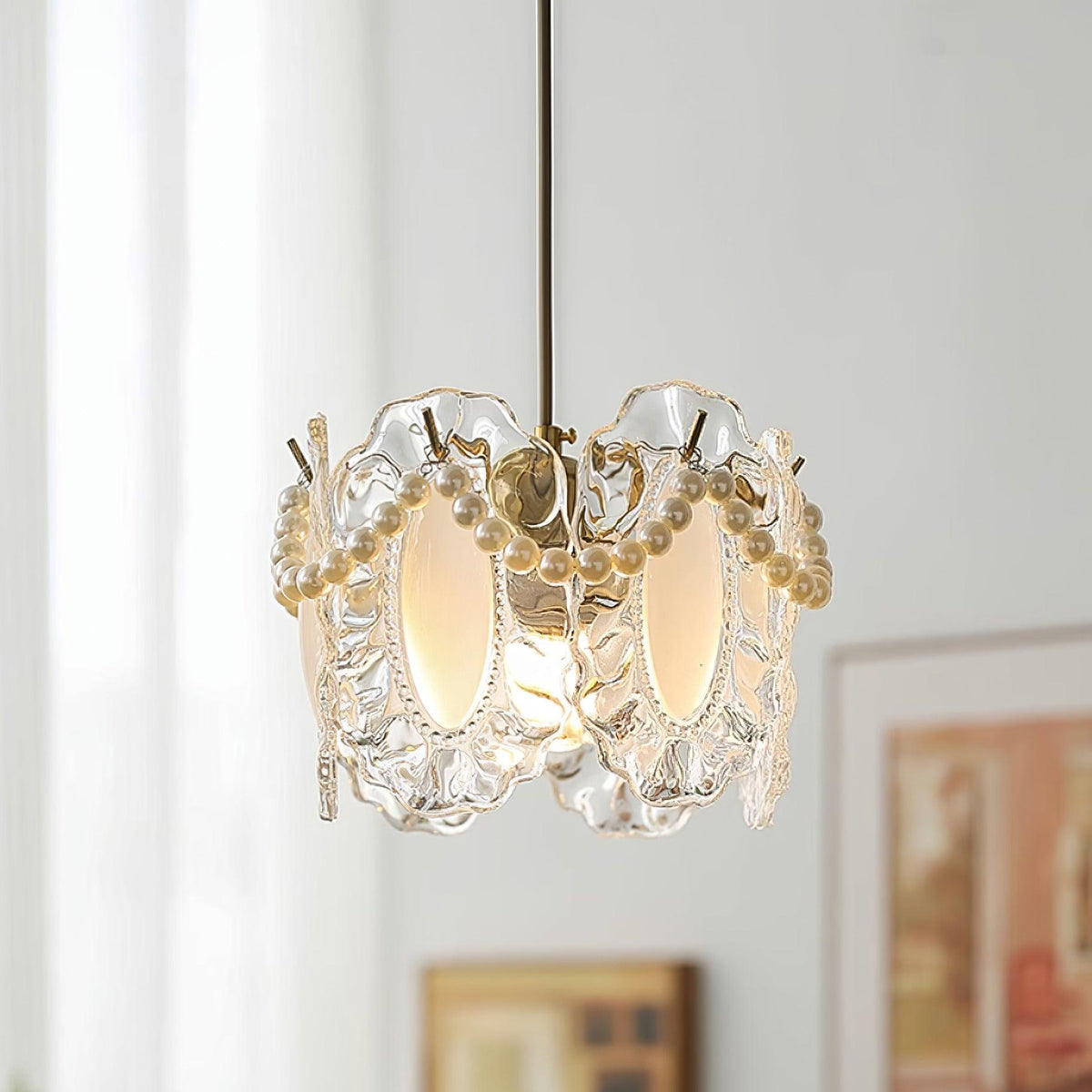 Pendant Light For Ambient Glow Elegant Glass Shade