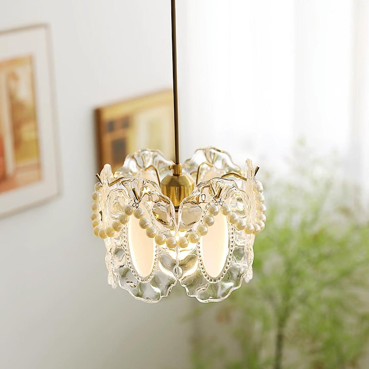 Pendant Light For Ambient Glow Elegant Glass Shade