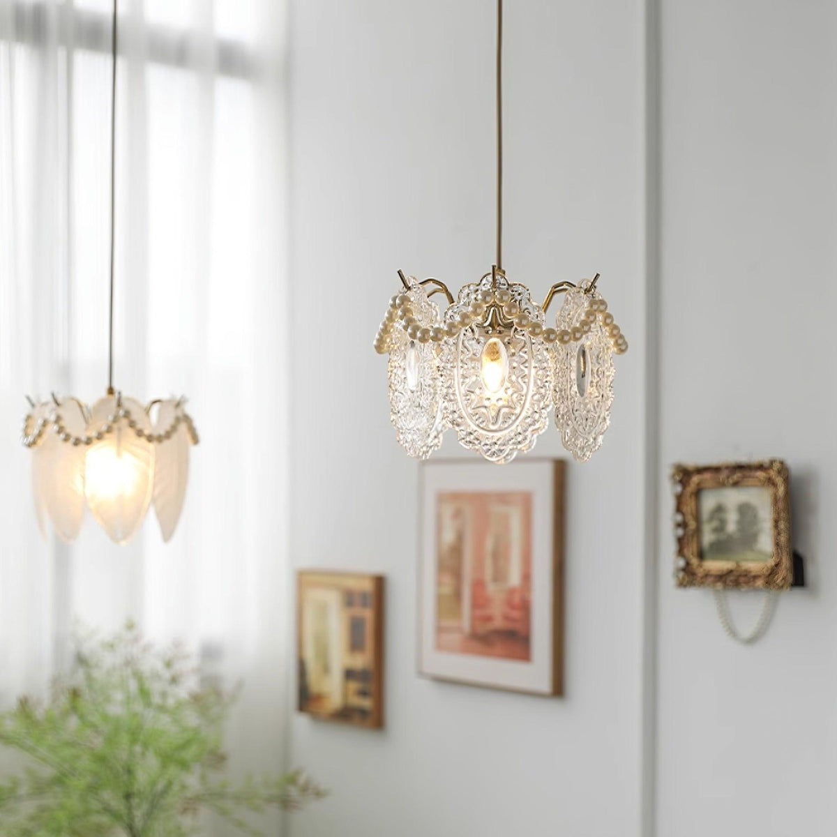 Pendant Light For Ambient Glow Elegant Glass Shade