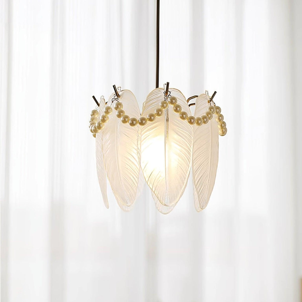 Pendant Light For Ambient Glow Elegant Glass Shade