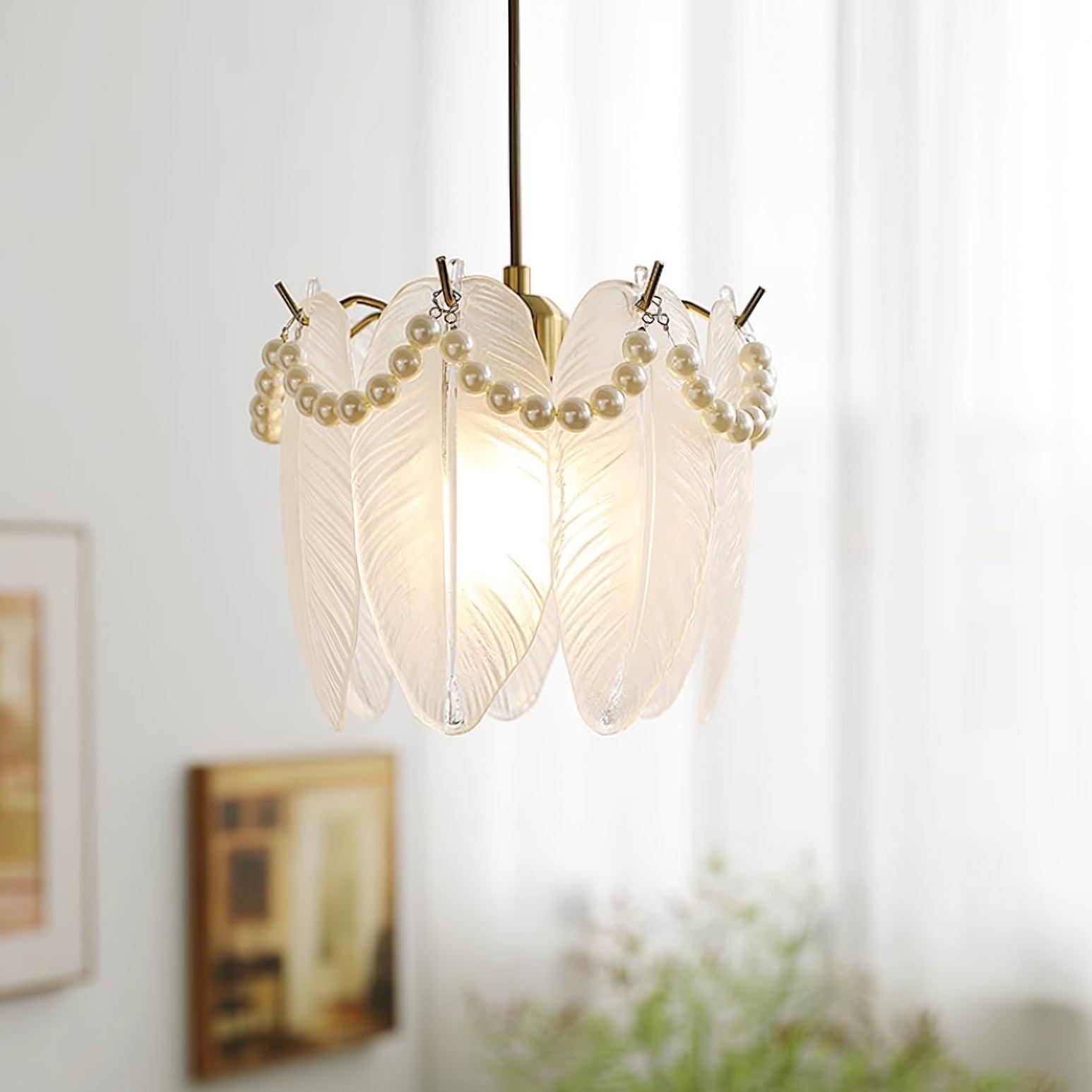 Pendant Light For Ambient Glow Elegant Glass Shade
