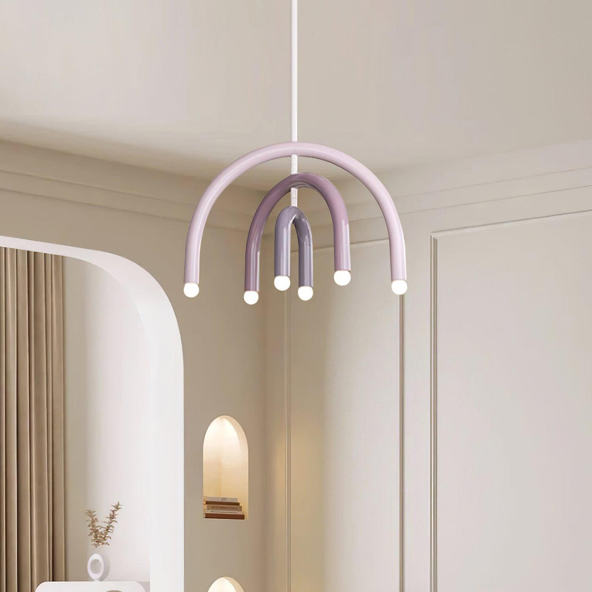 Pendant Light For Living And Dining Dimmable Rainbow Arc