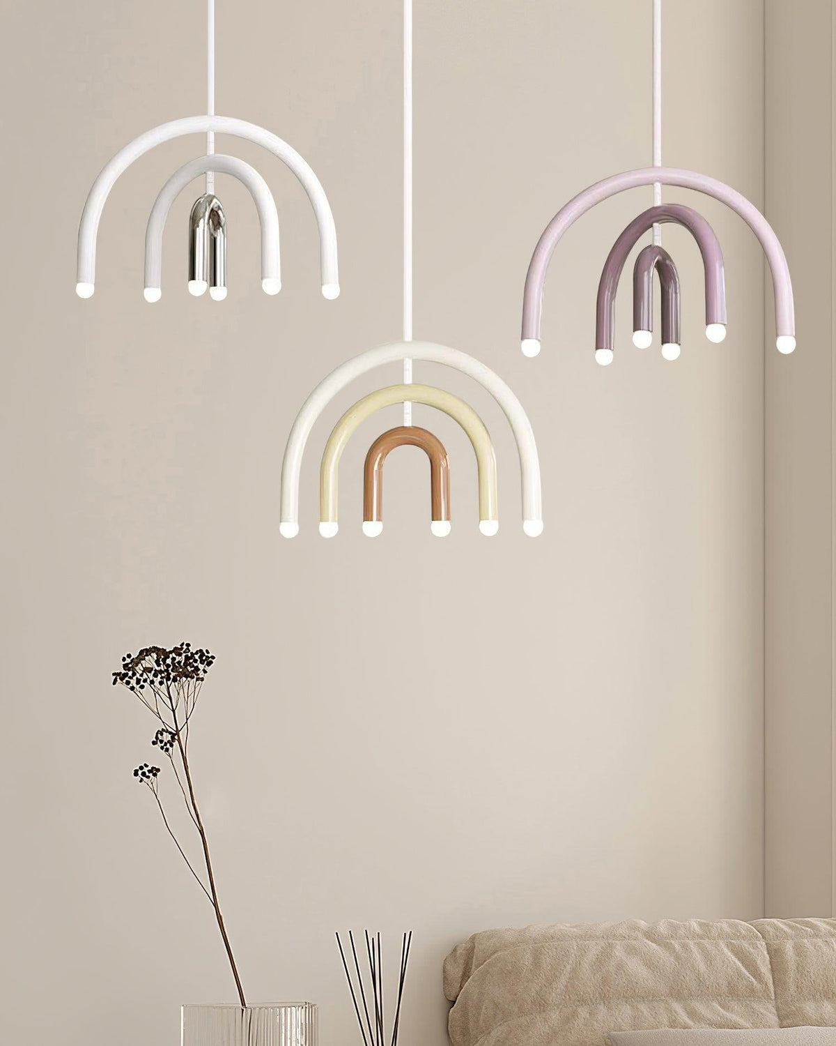 Pendant Light For Living And Dining Dimmable Rainbow Arc