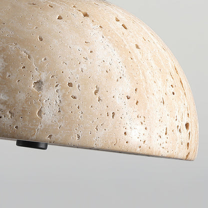 Warm Ambience Travertine Hourglass Pendant Light