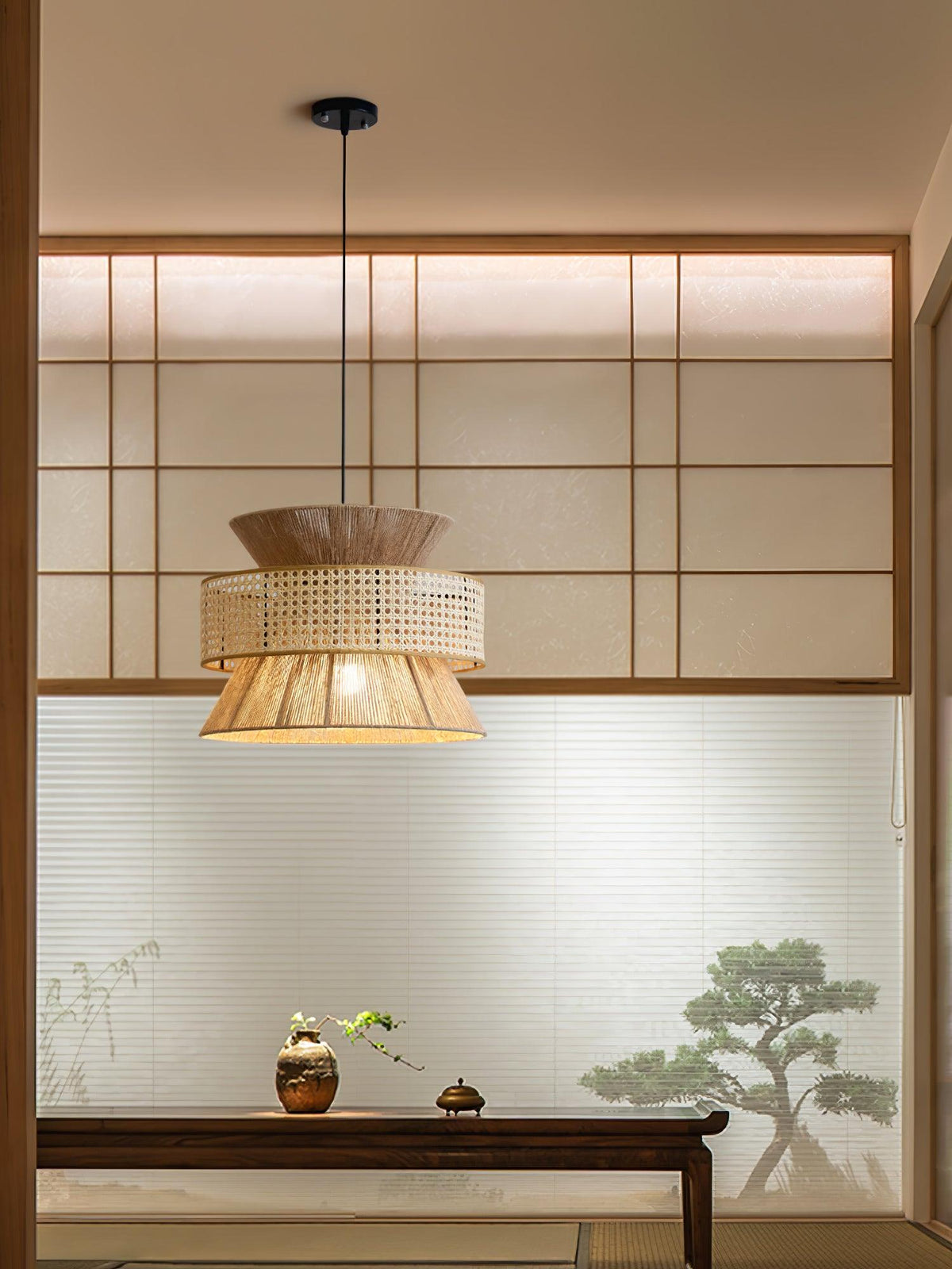 Warm Natural Ambience Rattan Pendant Light
