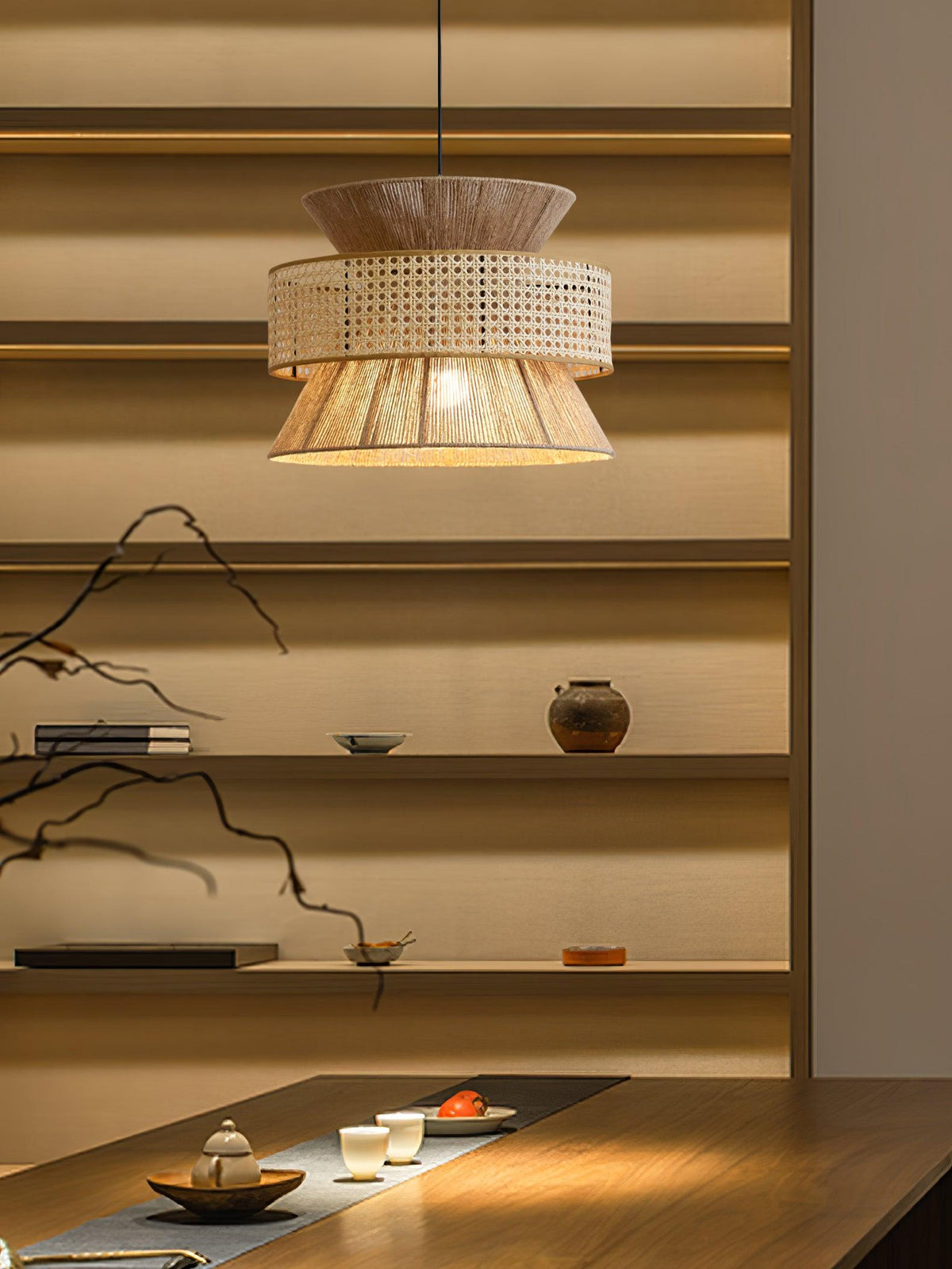 Warm Natural Ambience Rattan Pendant Light