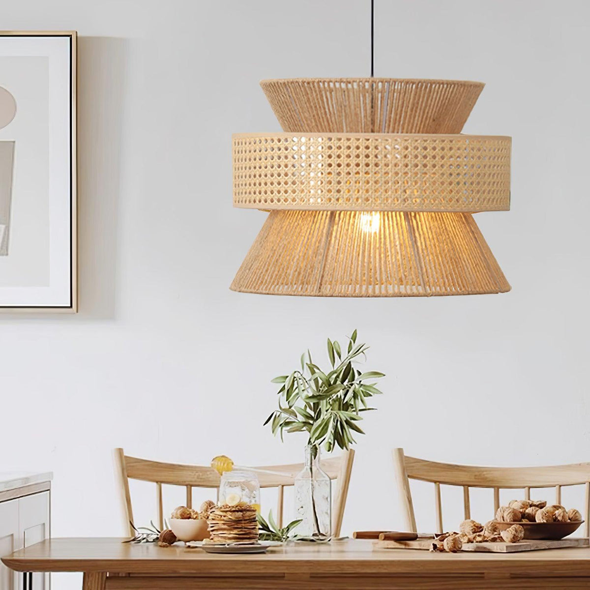 Warm Natural Ambience Rattan Pendant Light
