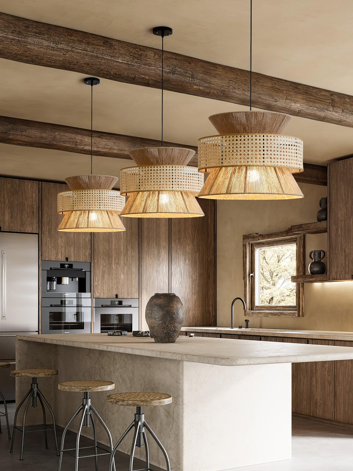 Warm Natural Ambience Rattan Pendant Light