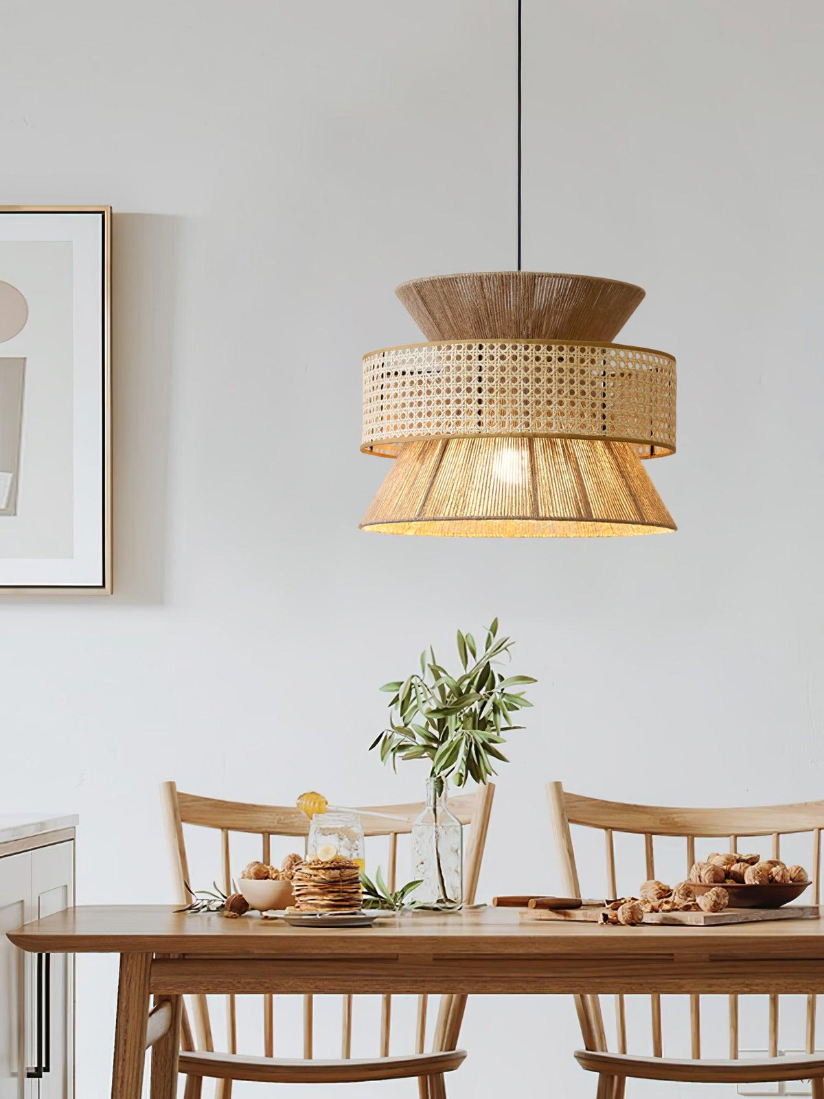 Warm Natural Ambience Rattan Pendant Light