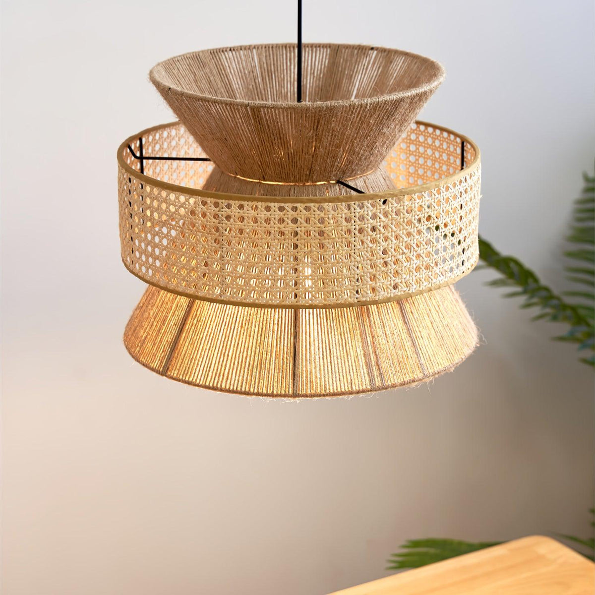 Warm Natural Ambience Rattan Pendant Light