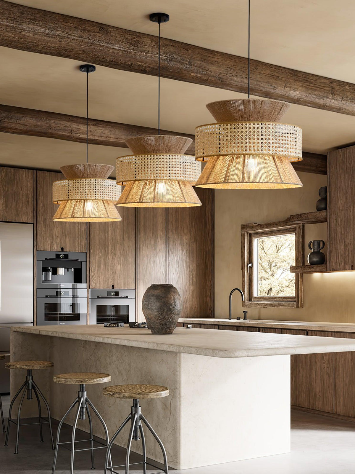 Warm Natural Ambience Rattan Pendant Light