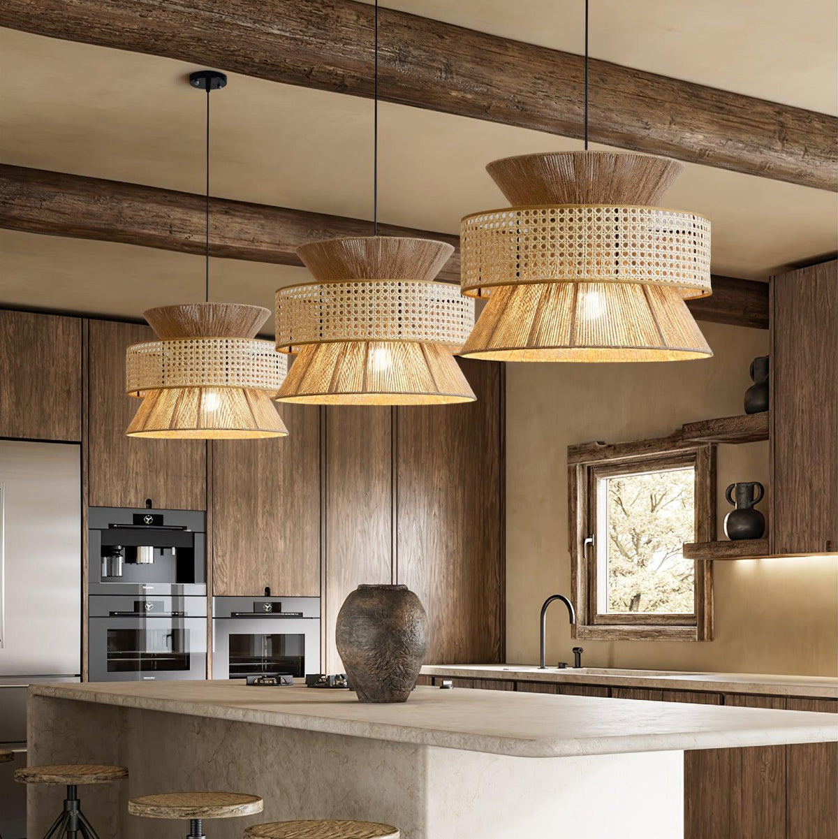 Warm Natural Ambience Rattan Pendant Light