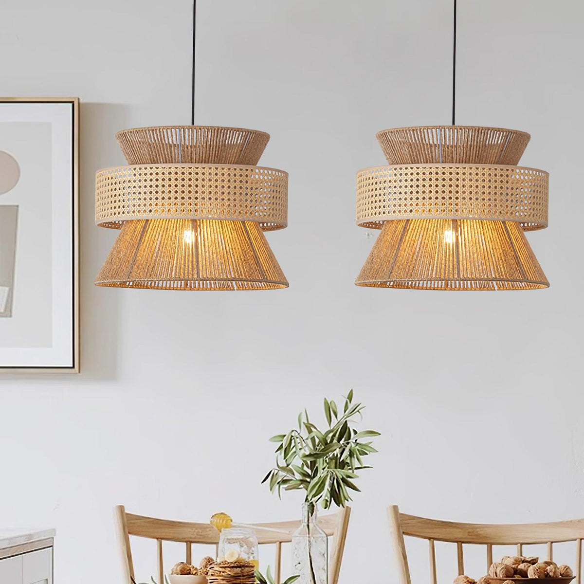 Warm Natural Ambience Rattan Pendant Light
