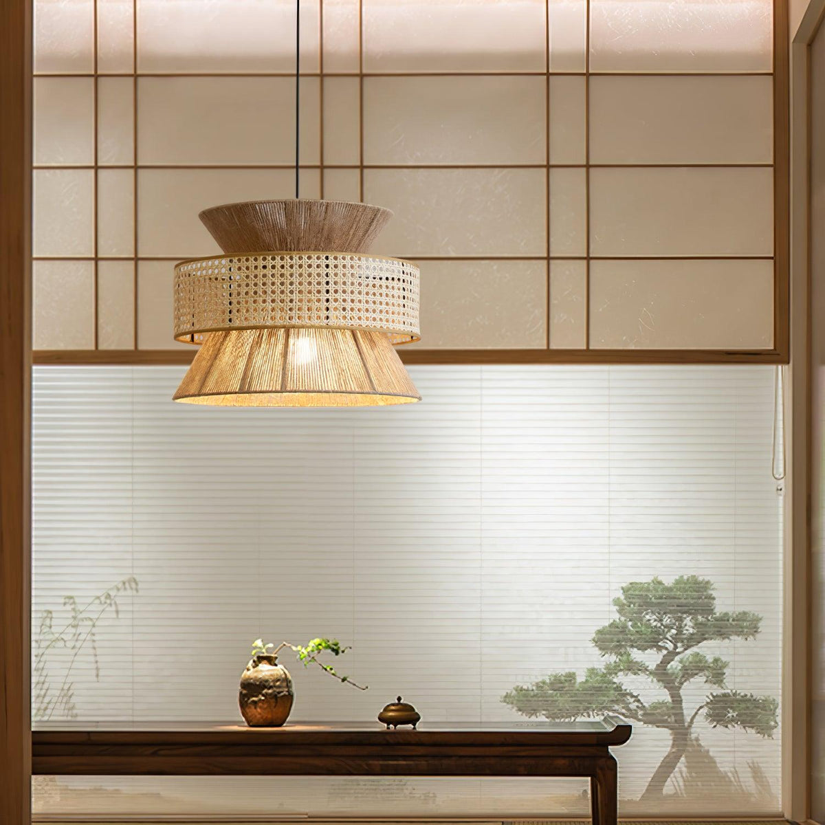 Warm Natural Ambience Rattan Pendant Light