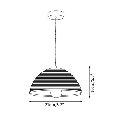 Cone Shaped Natural Rattan Shade Pendant Lamp