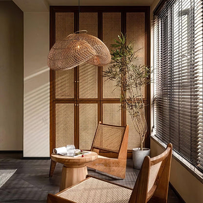 Cozy Living Rooms Rattan Pendant Light Rustic