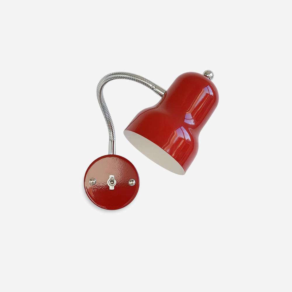 Dimmable Red Chrome Wall Light