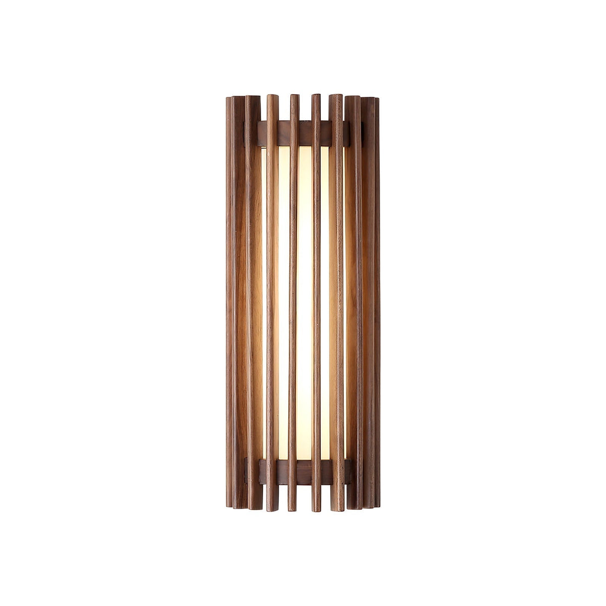 Warm Glow Indoor Walnut Wood Wall Light