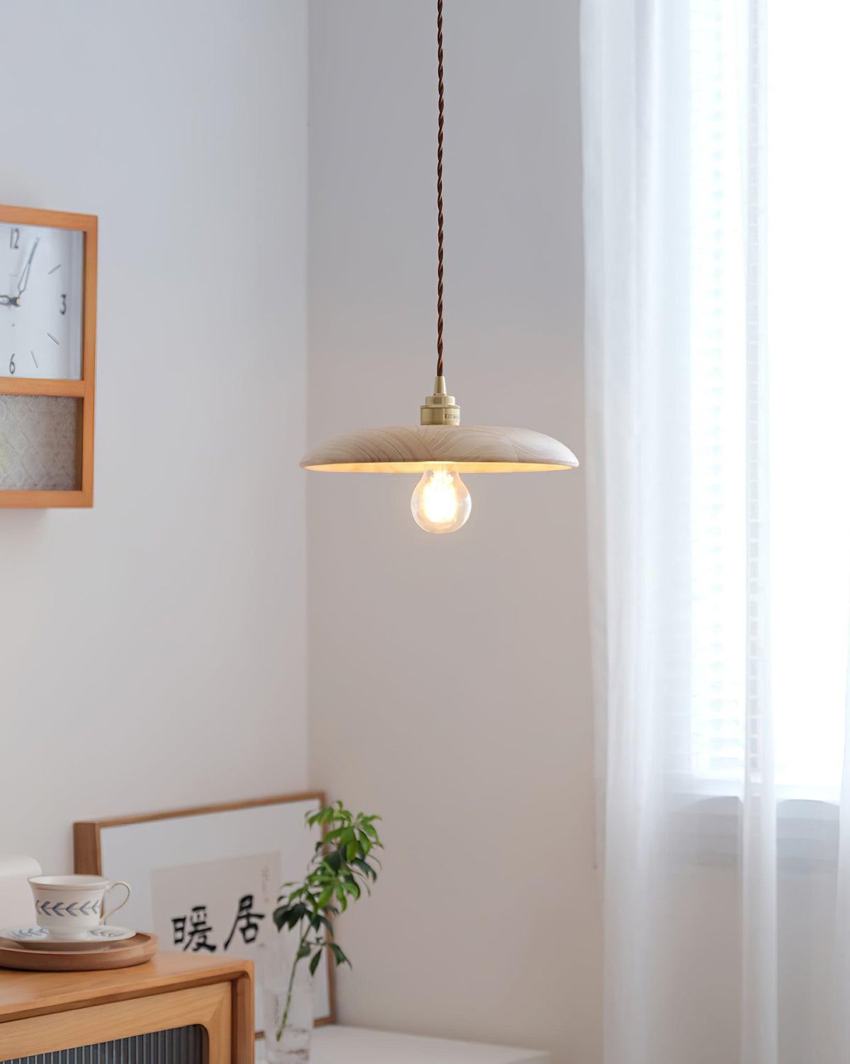 Lamp Pendant Wood Vintage For Ambience Warm