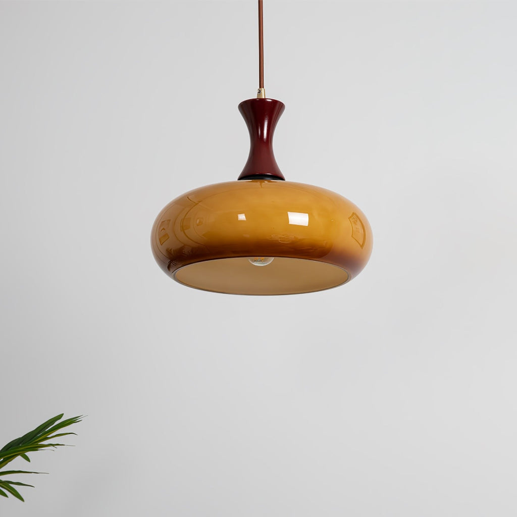 Living Room Ambiance Vintage Glass LED Pendant Light