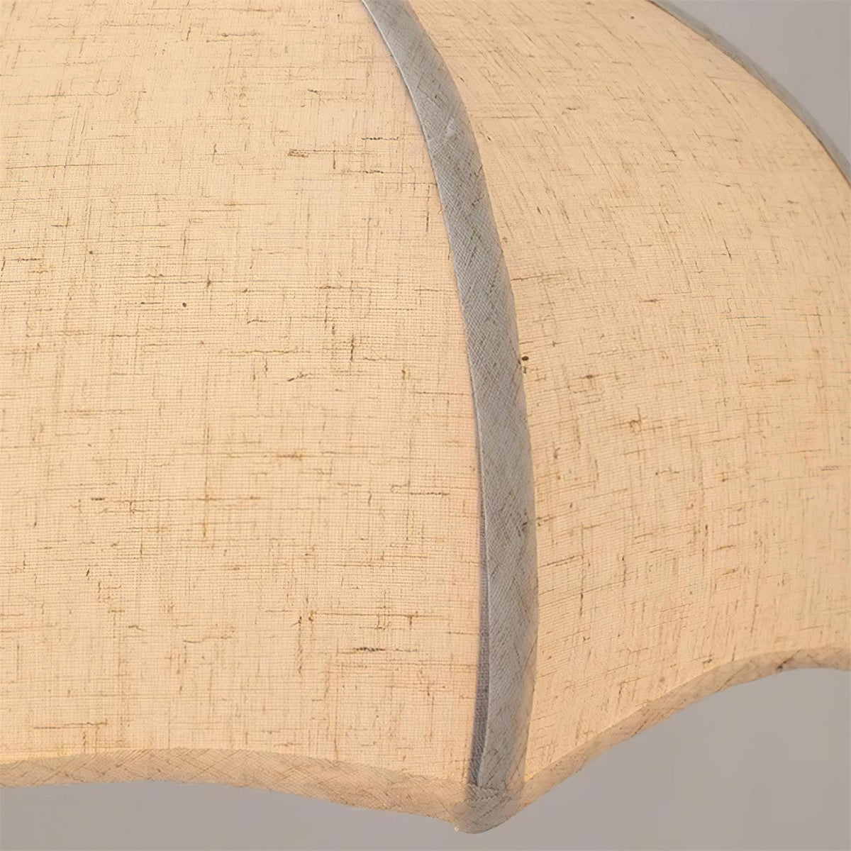 Adjustable Height Walnut Fabric Pendant Light E26 E27