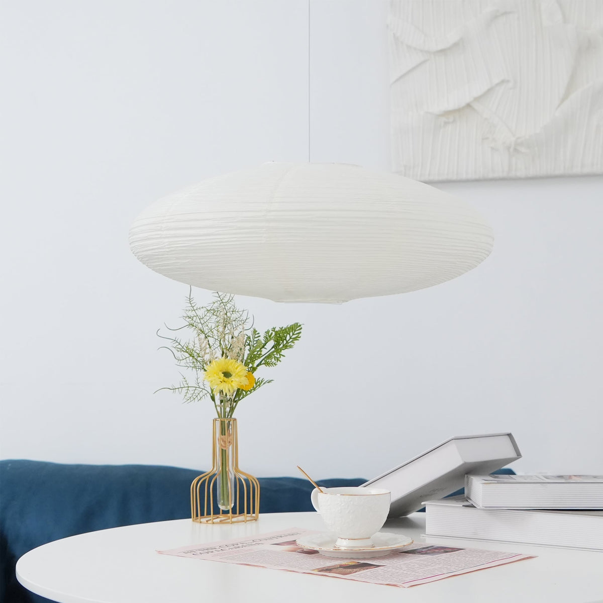 Soft Ambient Glow Washi Paper Pendant Light