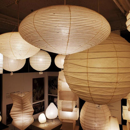 Soft Ambient Glow Washi Paper Pendant Light