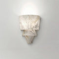 Wall Lamp With G9 Socket Elegant White Alabaster